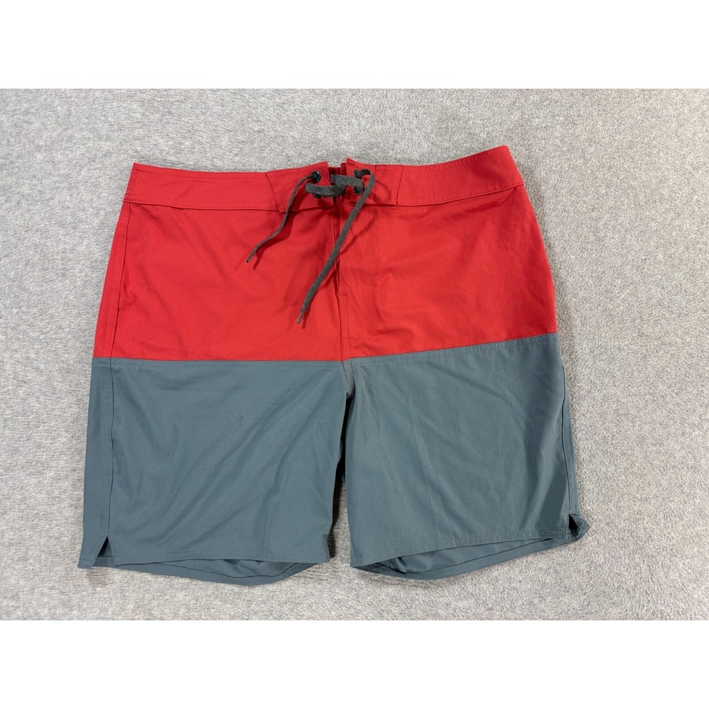 Prana UPF 50+ Swim Surf Board‎ Shorts (Men's 34) Red/Blue
